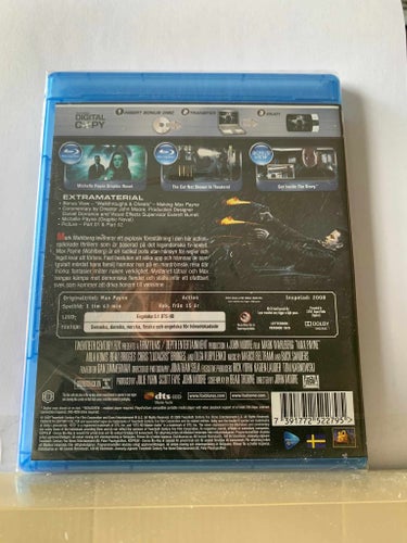 Max Payne, INPLASTAD, Blu-ray