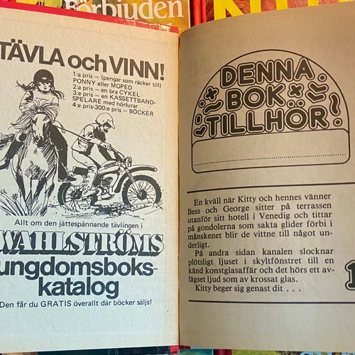 Kitty böcker B. Wahlströms 1987