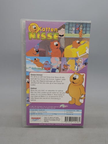 Katten Nisse Kattmat - Svenskt tal - VHS