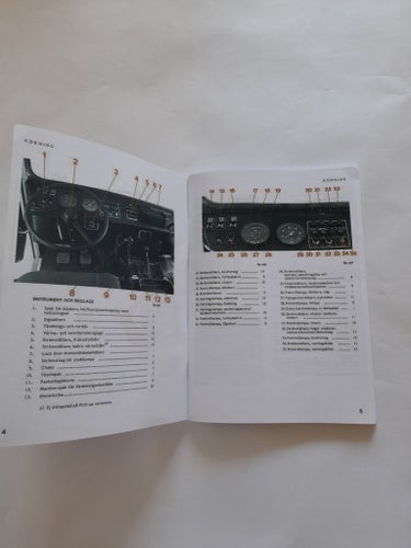 Instruktionsbok för Volvo 202
