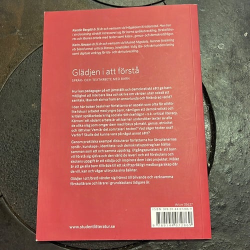 Glädjen i att förstå av Kerstin Bergöö, Karin Jönsson
