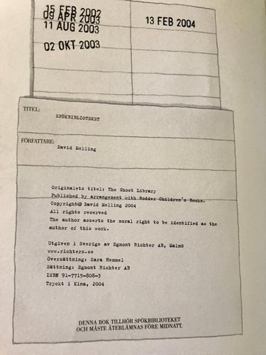 SPÖKBIBLIOTEKET David Melling 2004