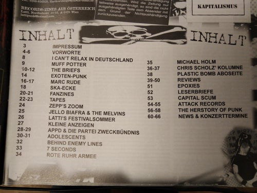 Plastic Bomb fachzeitschrift für punker und strassenköter 2005 nummer 52 Very Fi