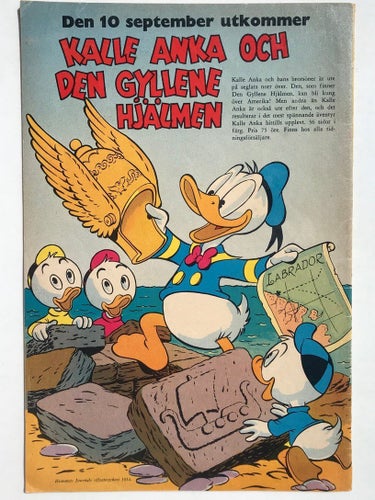 Kalle Anka - 1954:9. VG-FN
