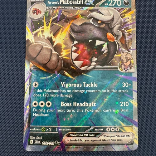 Arven's Mabosstiff EX 139/182 - Destined Rivals