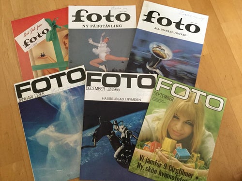 6 nummer av FOTO, 1962-1967