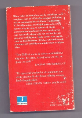 Rätta Virket - Tom Wolfe - 1984 - pocket