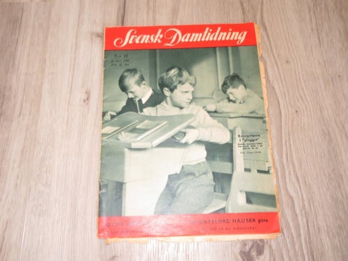 Svensk Damtidning Nr 12 1956 Kronprinsen i plugget mycket nostagi fint beg skick