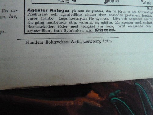 TIDSFÖRDRIF, 1914, FRIDSKLOCKAN, TIDNING