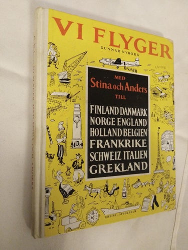 Vi flyger med Stina och Anders av Gunnar Nyborg, bok. Very Fine