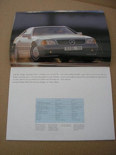 Försäljningsbroschyr MERCEDES SL
