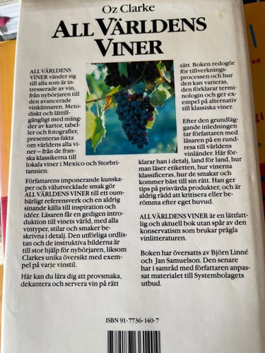 All Världens Viner av Oz Clarke, Svenska