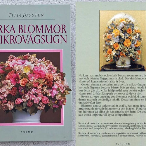 Torka blommor i mikrovågsugn
