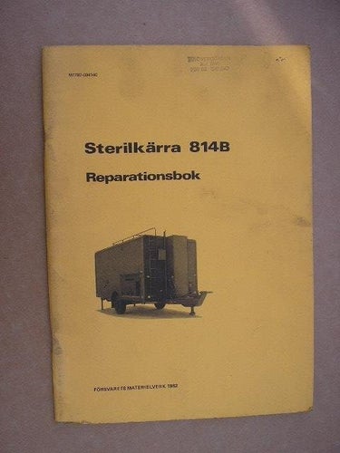 Reparationsbok Sterilkärra 814B