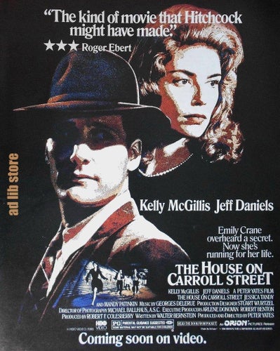 THE HOUSE ON CARROLL STREET, TIDNINGSANNONS 1988
