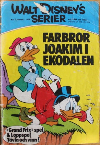 WALT DISNEYs SERIER 1975 NR 1 Farbror Joakim i Ekodalen