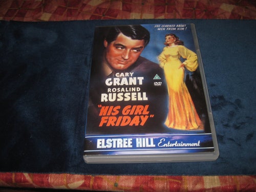 OOPPSS!-HIS GIRL FRIDAY MED CARY GRANT OCH ROSALIND RUSSELL