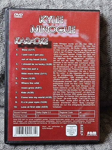 KYLIE MINOGUE KARAOKE, DVD