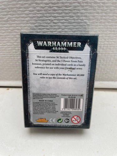 Warhammer 40k NY - Datacards: Drukhari #1