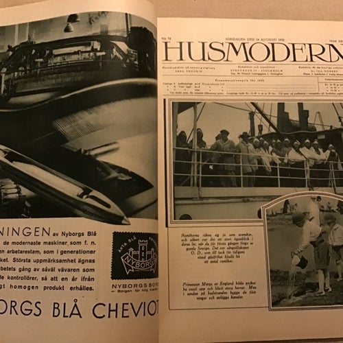 HUSMODERN NR 34 1930 KUNG CAROLS,PRÄST I IDRE,MODE,FYFFES