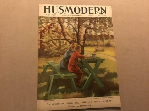 HUSMODERN NR 34 1930 KUNG CAROLS,PRÄST I IDRE,MODE,FYFFES