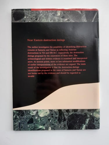 Near Eastern destruction datings - Stig Forsberg - 1995