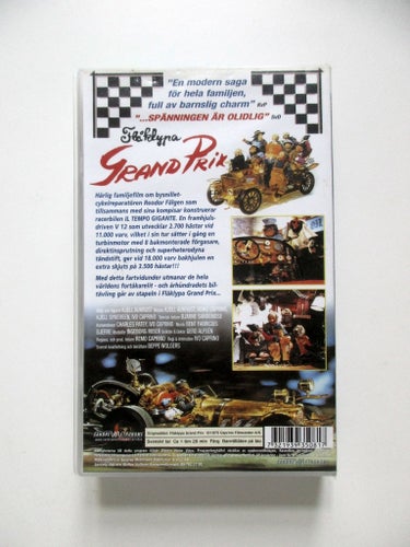 Flåklypa Grand Prix (VHS) 1975 svenskt tal