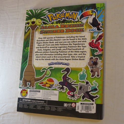Pokémon Alola Region Sticker Book