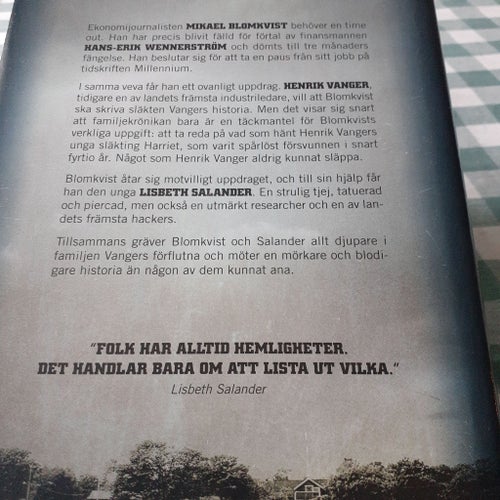 Bok, Stieg Larsson, Män som hatar kvinnor