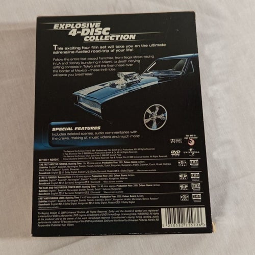 # Fast & Furious 4 Film Set – DVD Boxset | EAN: 5050582715736