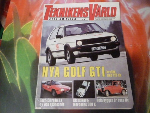 TEKNIKENS VÄRLD, 1984 NR 7, TIDNING