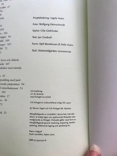 WERNER VÖGELIS HUSMANSKOST Ingela Holm 2002