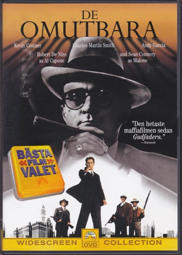 DVD / De Omutbara / Kevin Costner, Robert De Niro, Sean Connery / Nyskick