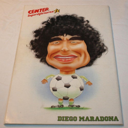 Centerserien - 1989 - NR 2 - Stjärna Diego Maradona. Poster Martin Dahlin