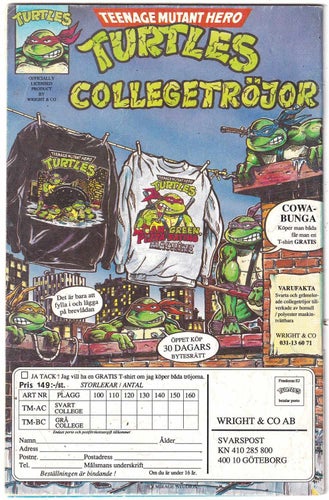 Teenage Mutant Hero Turtles 1991-6