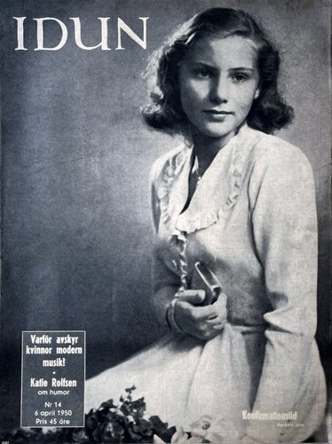 Idun 14 1950 Anne-Marie Hilton, Ernst Åkerblom, Olle Nyman, Katie Rolfsen