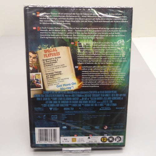 Goosebumps - Jack Black - Region 2, DVD-film, Svensk text, Inplastad