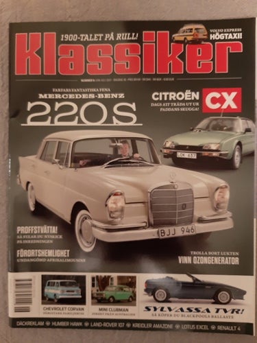 Klassiker nr 6 2021: Citroën CX, Mercedes 220 S, Chevrolet Corvan, Kreidler
