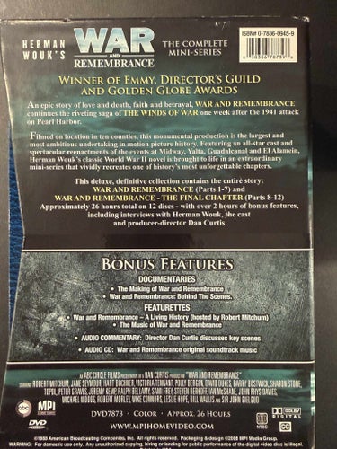 War and Remembrance (DVD)
