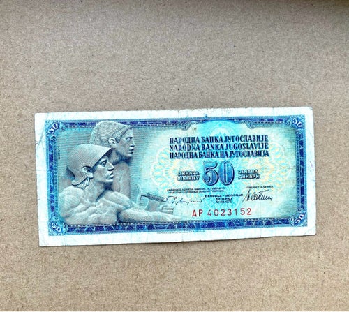 Jugoslavien - 50 Dinarer Sedel - 1978