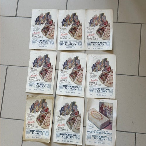 Program från Hippodrom-Teatern