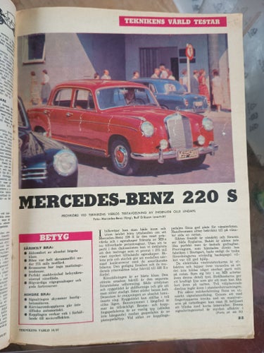 Tidningen Teknikens Värld från 1957