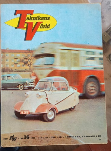 Tidningen Teknikens Värld från 1957