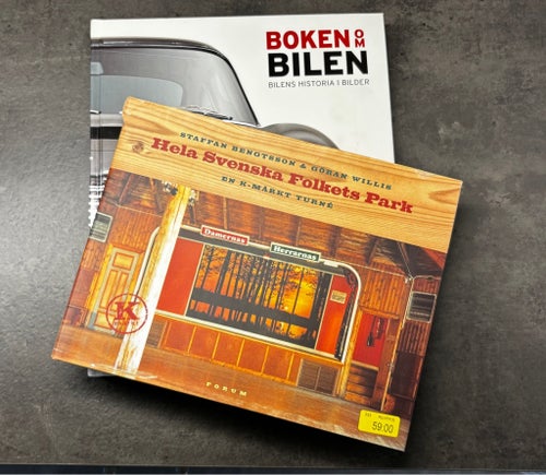 Paket Hela Svenska Folkets Park K-märkt + Boken om Bilen historia i bilder