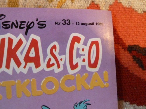 KALLE ANKA & C:O NR33, 1985,