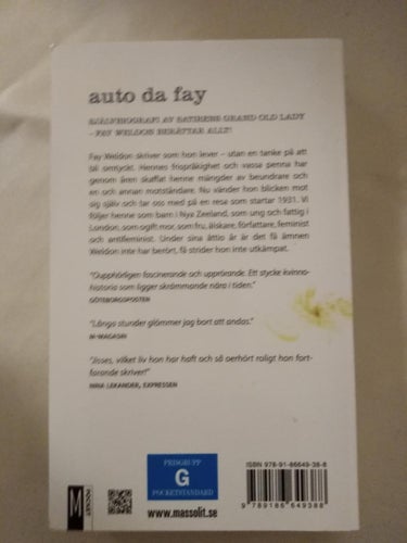 Auto da Fay av Fay Weldon. bok, ny oläst. pocket