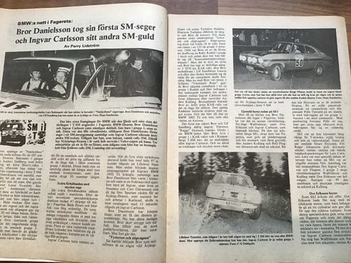 RALLY SPORT NR 9 1972 BROR DANIELSSON,P- I WALFRIDSSON,RALLYCROSS,KESOIL RALLY