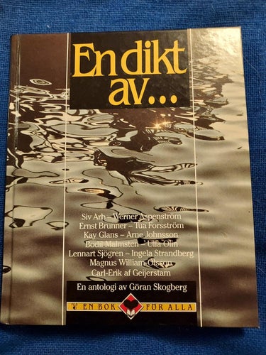 bok En dikt av... "en bok för alla" 15x18 cm !