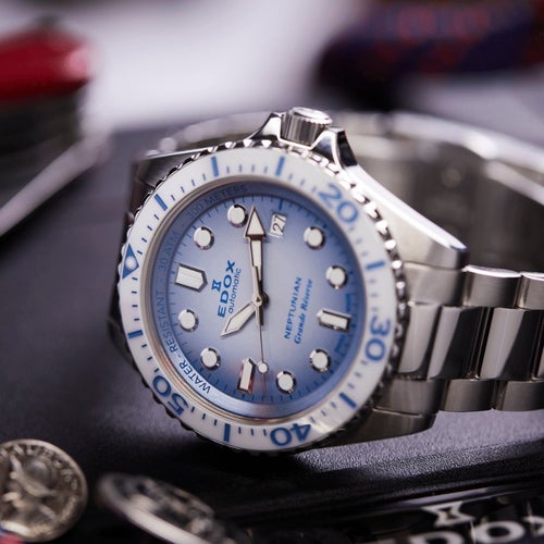 EDOX NEPTUNIAN GRANDE RÉSERVE DATE AUTOMATIC 42MM NY/OBRUGT