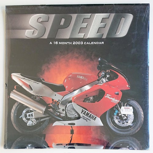 Speed 2003 års kalender med motorcyklar (oanvänd/oöppnad)